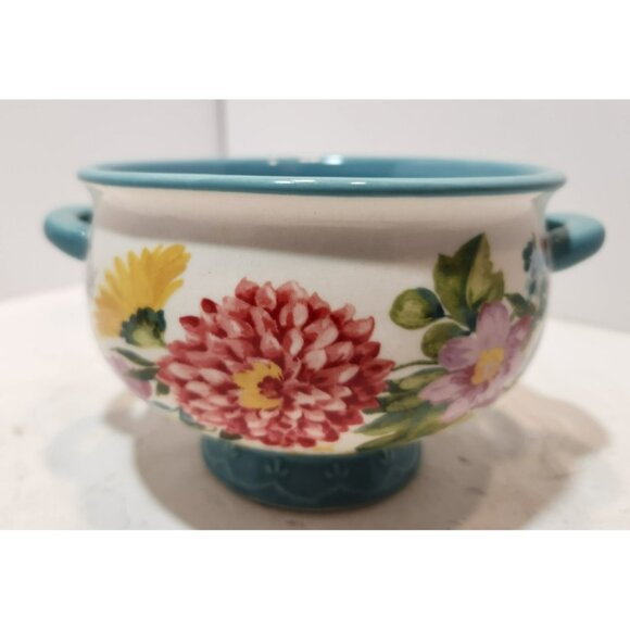 4 Pioneer Woman Floral Medley 20oz Soup Bowls Set of 4 - Picture 8 of 15